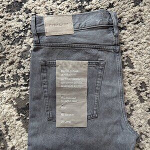 Everlane Rigid Slouch Jean Vintage Gray NWT 28 tall